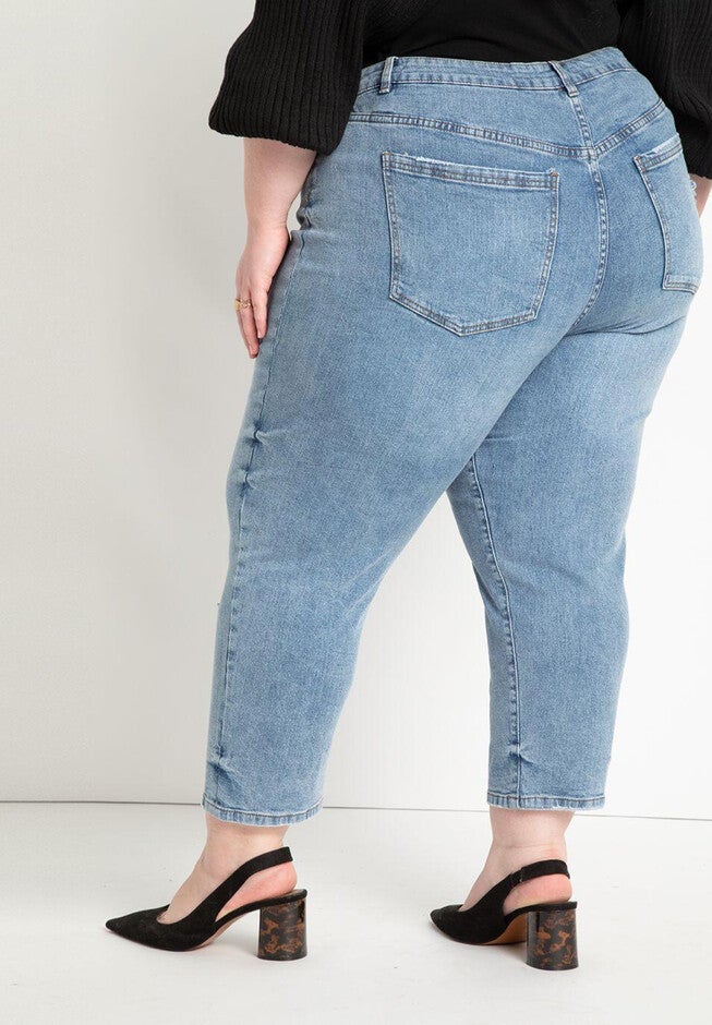 Viola Fit Stretch Denim Mom Jean, , on-hover image number null