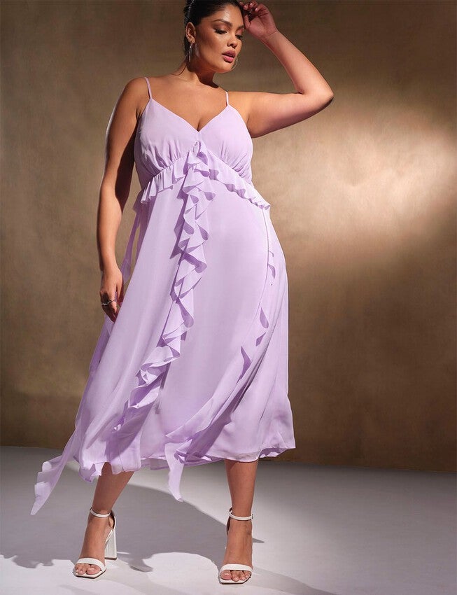 Tendrils Dress, PURPLE ROSE, alternate image number null