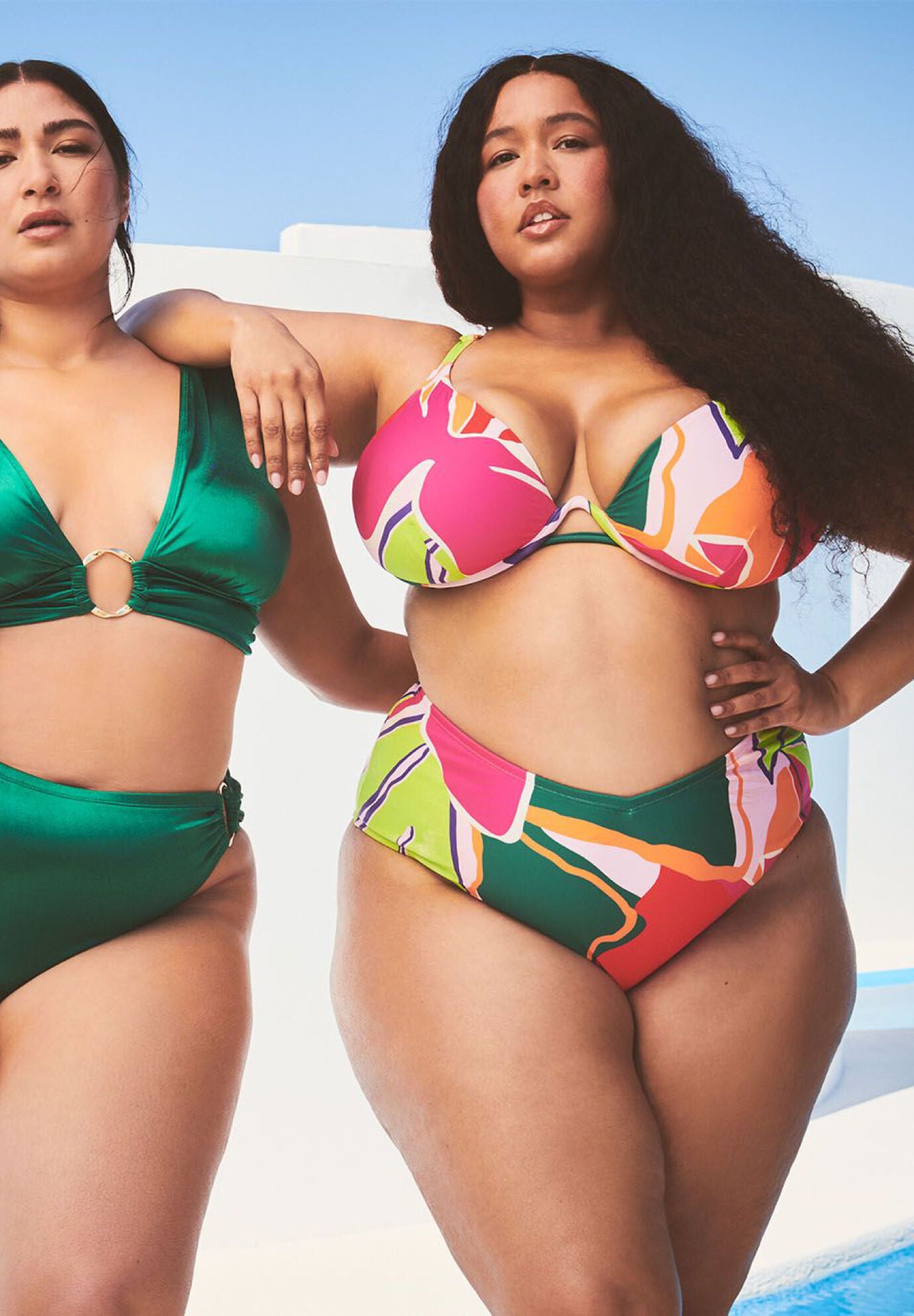 Gabi Fresh Swim x ELOQUII V Front High Waisted Bikini Bottom Fullbeauty Outlet