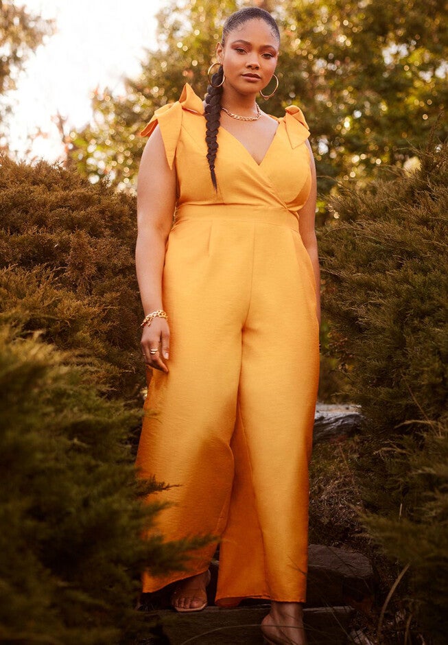 Tie Strap Wide Leg Jumpsuit, , alternate image number null