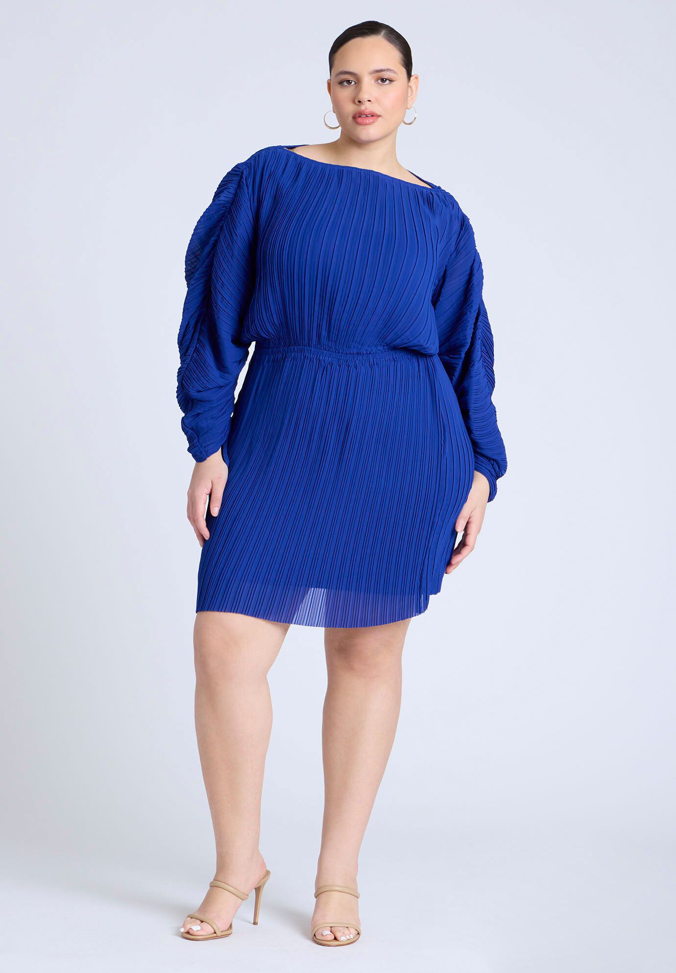 Plisse Mini Dress | Fullbeauty Outlet