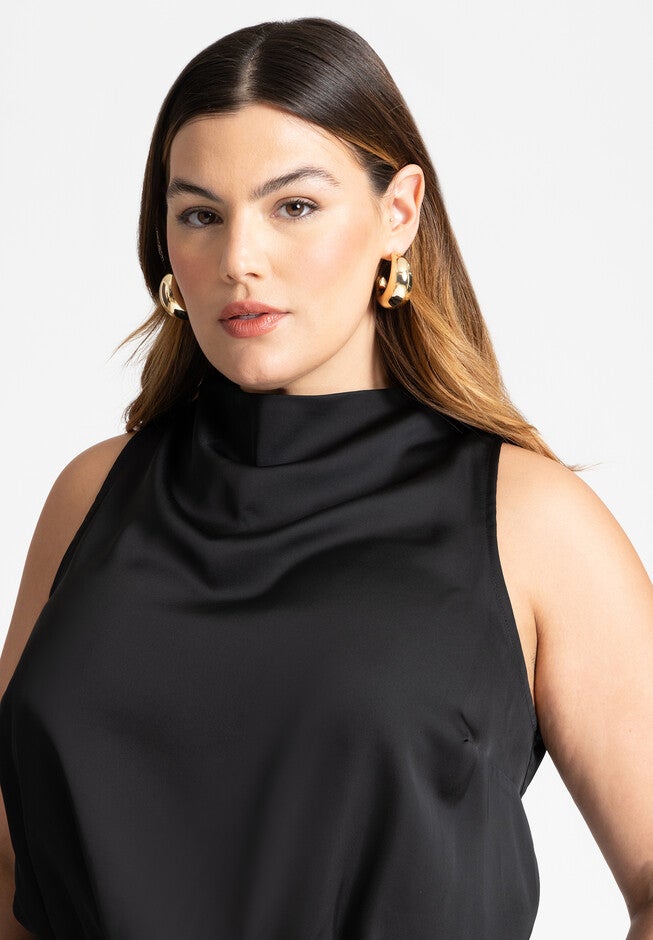 Puffy Hoop Earring, GOLD, hi-res image number null