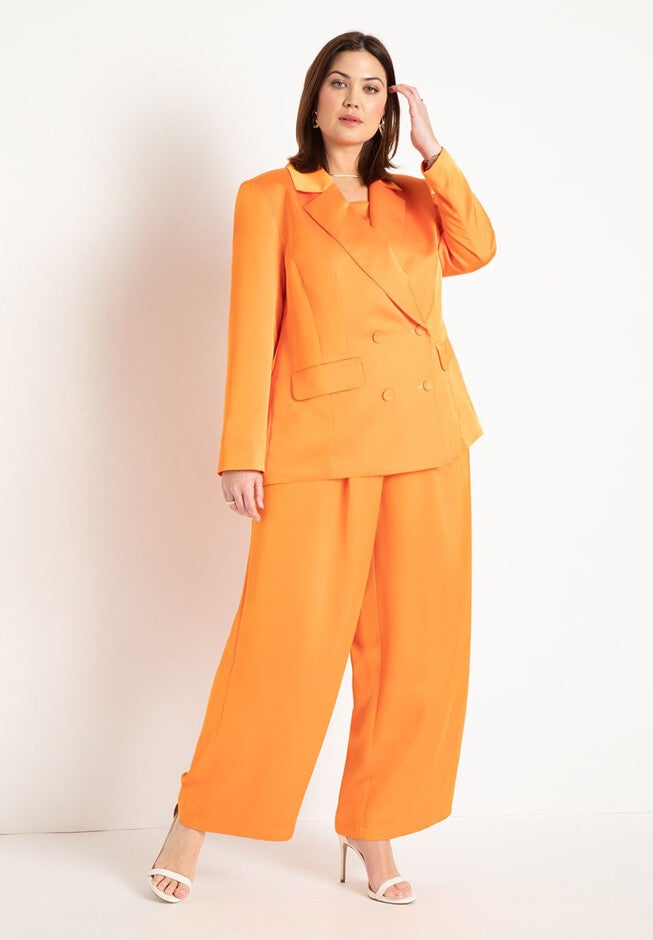 Oversized Satin Blazer, , alternate image number null