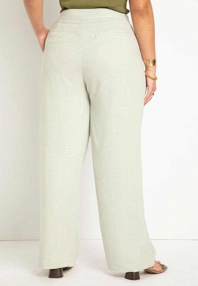 Pleated Linen Taper Leg Trouser, , alternate image number null
