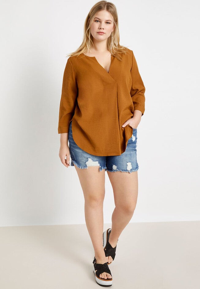 Distressed Denim Short, , alternate image number null