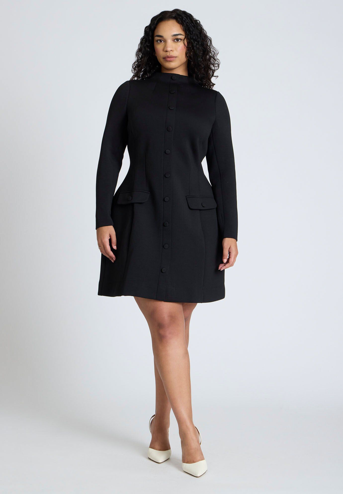 Mock Neck Mini Dress | Fullbeauty Outlet