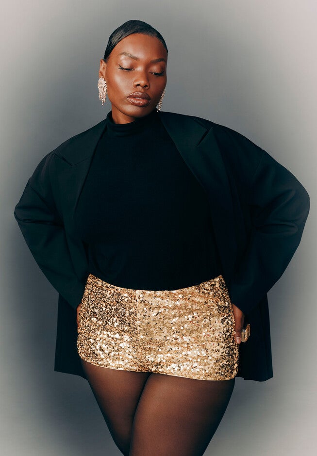 Oversized Boxy Blazer, BLACK ONYX, alternate image number null