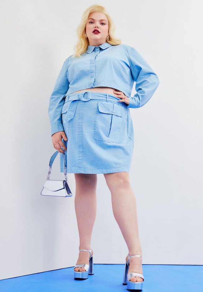 Cargo Pocket Mini Skirt, , alternate image number null