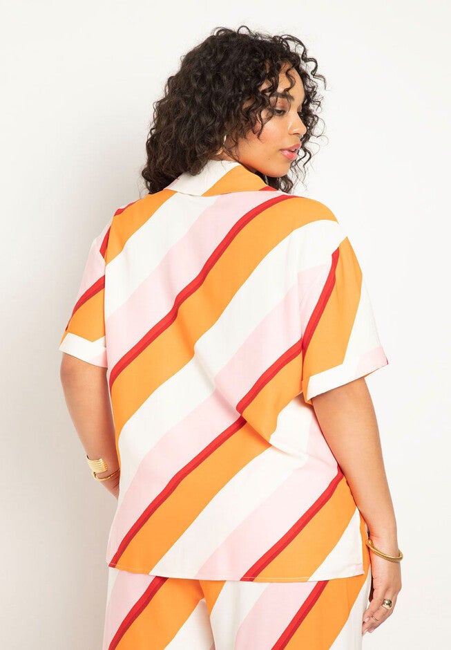 Relaxed Short Sleeve Button Down, , on-hover image number null