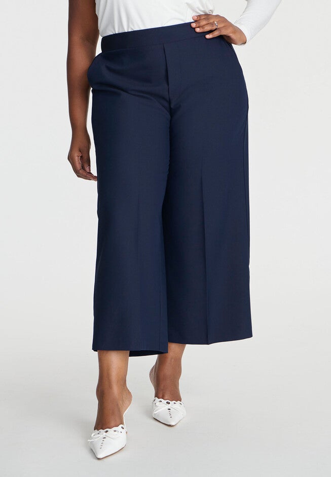 Woven Wide Leg Crop Pant, SEABORNE, on-hover image number null
