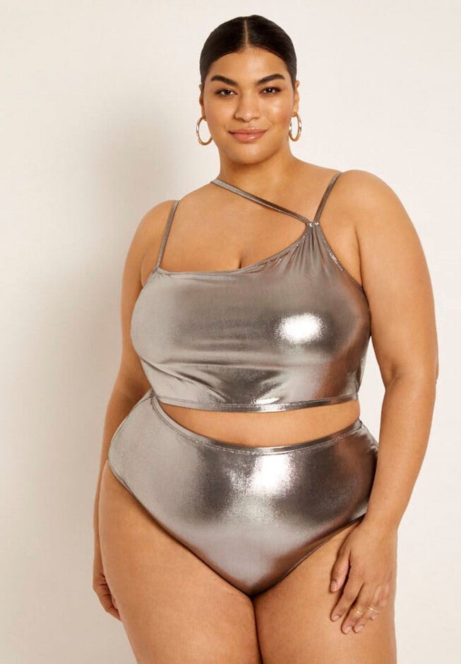 Gabi Fresh Swim x ELOQUII High Waisted Bikini Bottom, , alternate image number null