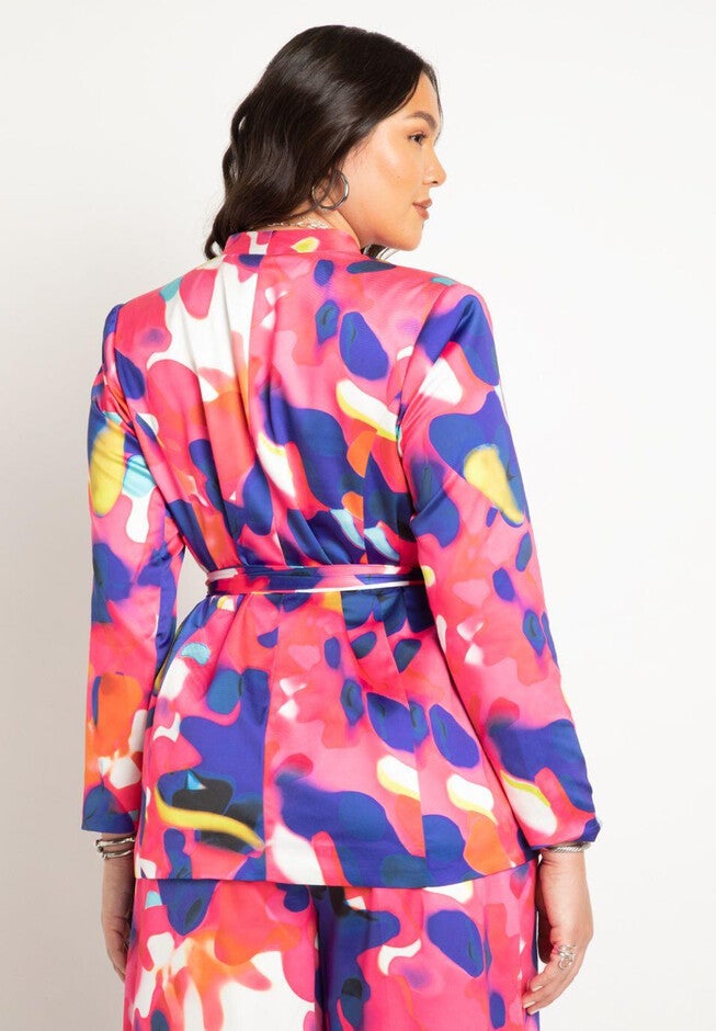 Printed Blazer, , on-hover image number null