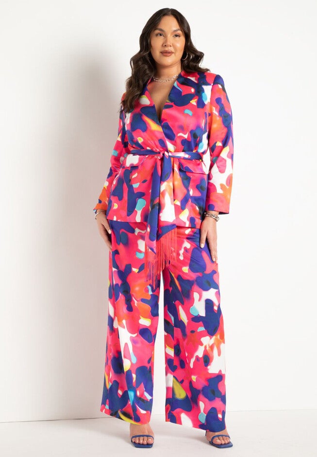 Printed Blazer, , alternate image number null