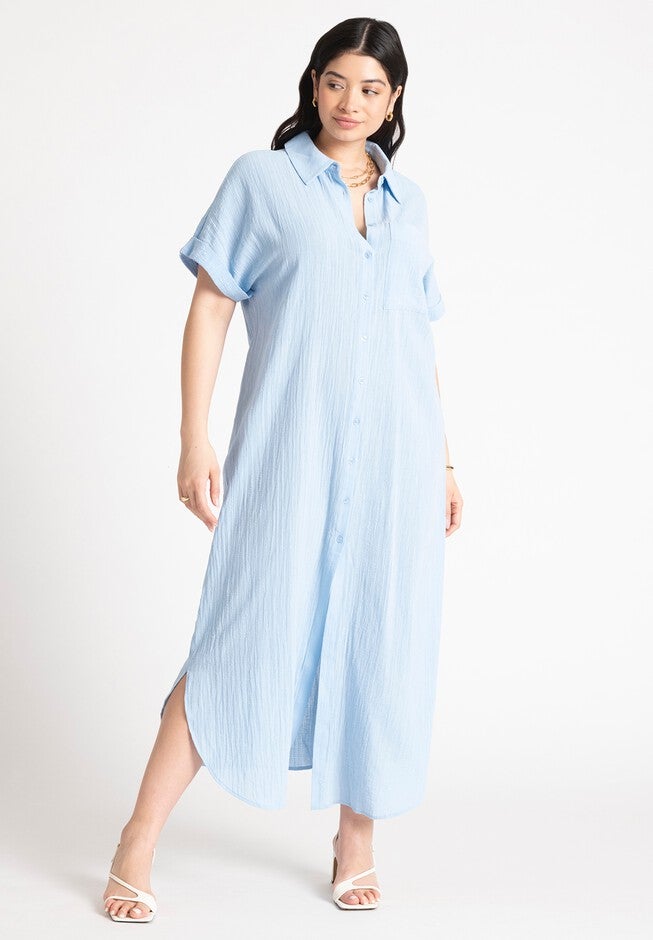 Maxi Shirtdress, TWILIGHT MIST, hi-res image number null