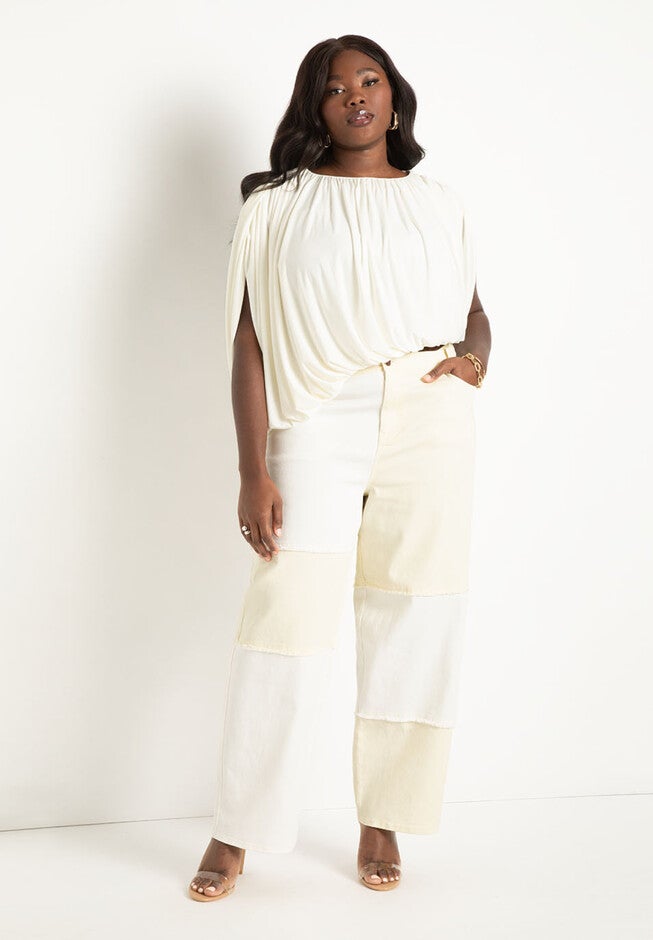 Draped Cropped Top, , alternate image number null
