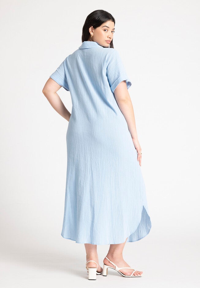 Maxi Shirtdress, TWILIGHT MIST, on-hover image number null