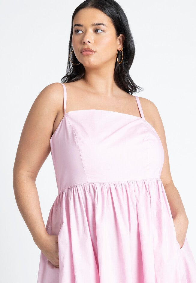 Ombre Flare Skirt Maxi Dress, CRYSTAL ROSE, alternate image number null