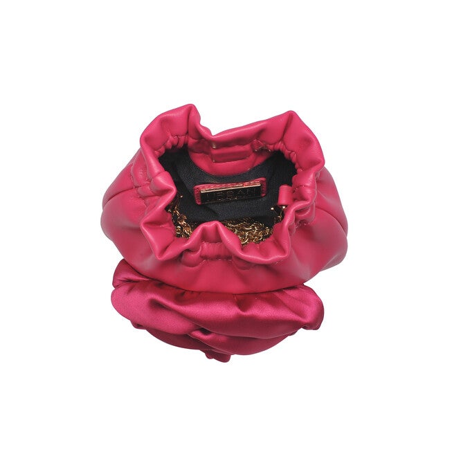 Flora Faux Leather Flower Crossbody, PINK, alternate image number 3