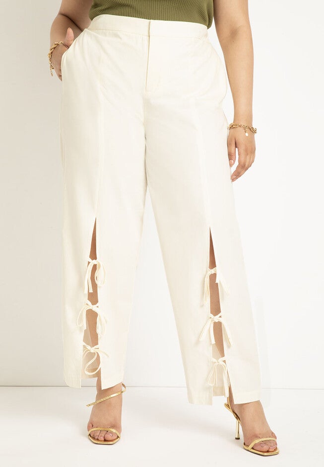 Tie Detail Trouser, , alternate image number null