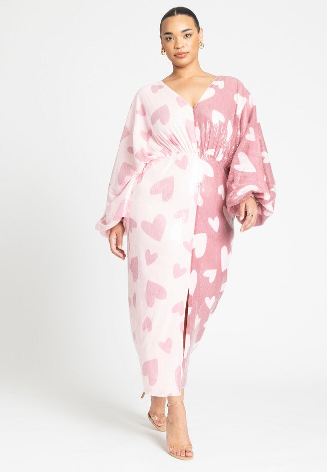 Split Pattern Dress, CORAZON, on-hover image number null