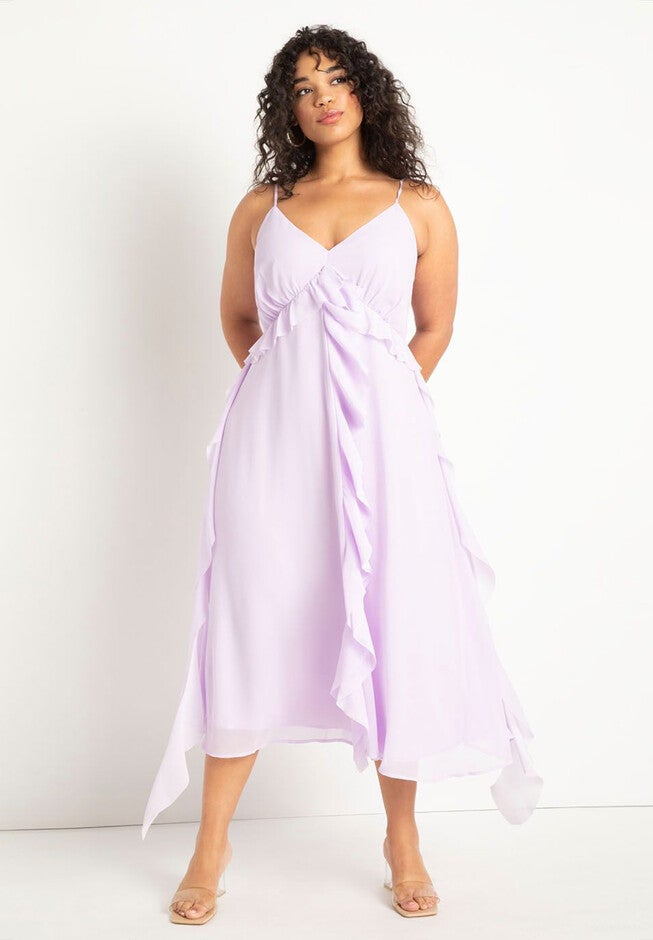 Tendrils Dress, PURPLE ROSE, hi-res image number null