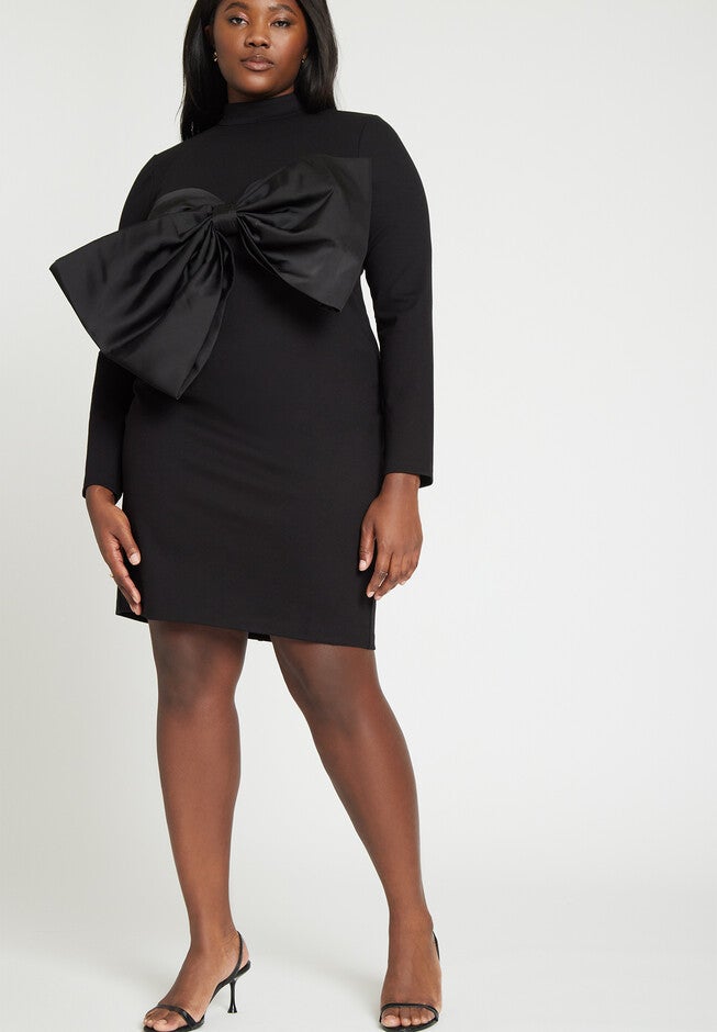 Bow Bodice Mini Dress, , on-hover image number null