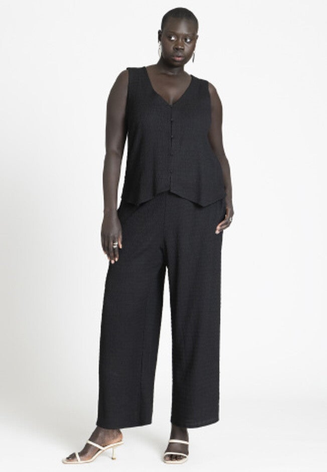 Textured Vest, BLACK ONYX, alternate image number null