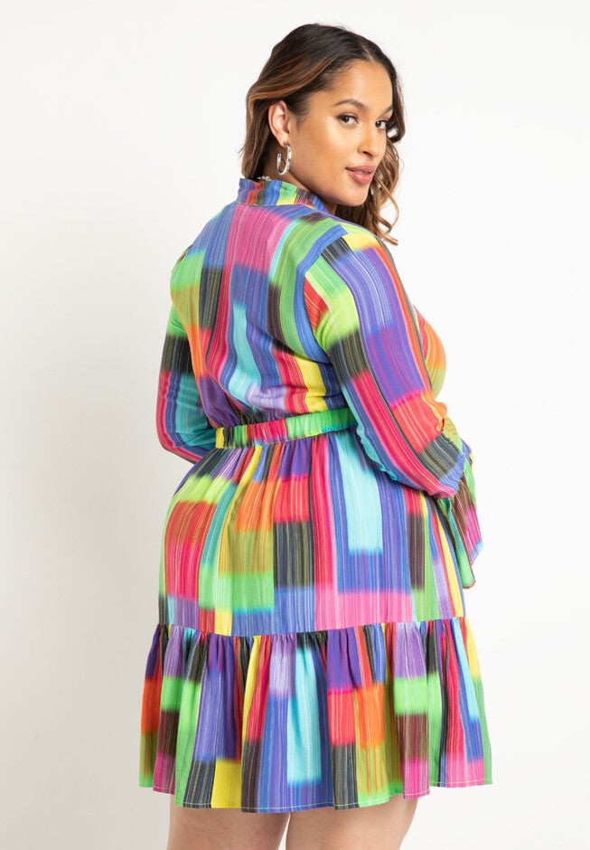 Tie Front Mini Dress, , alternate image number null