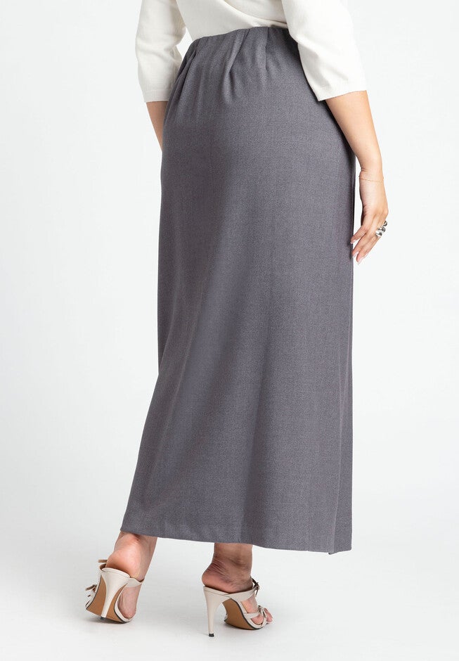 Maxi Structured Wrap Skirt, THUNDER STORM, alternate image number null