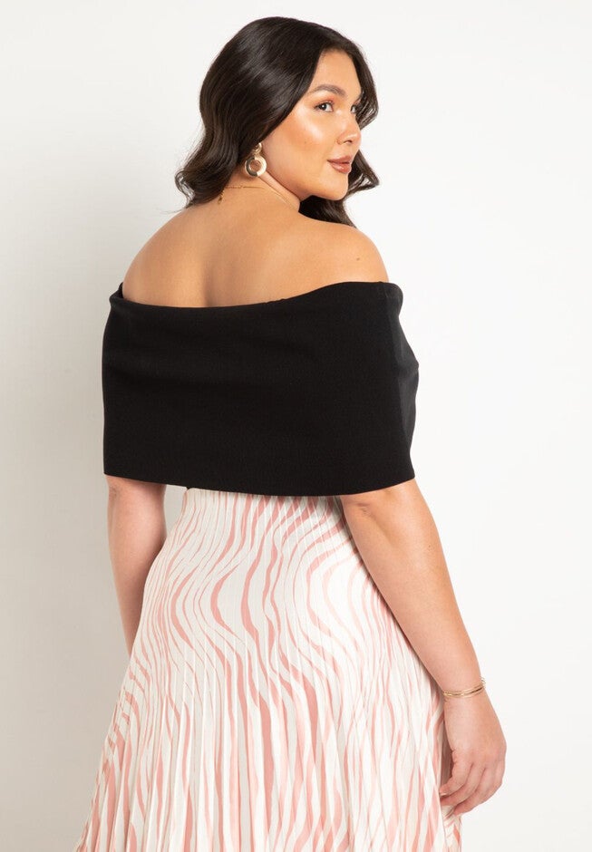 Off The Shoulder Sweater Tube Top, , on-hover image number null