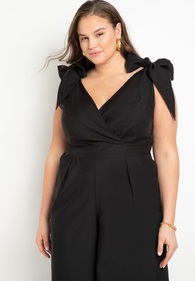 Tie Strap Wide Leg Jumpsuit, , on-hover image number null