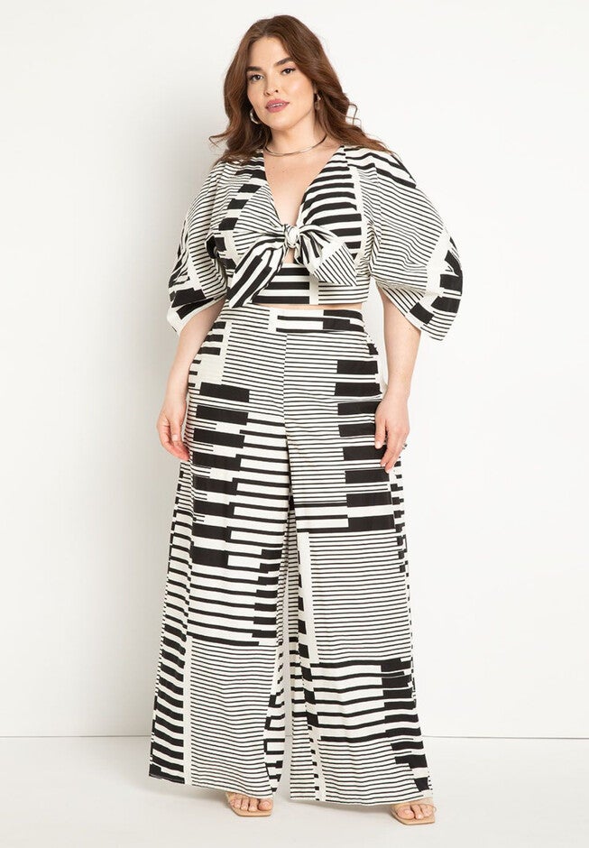 Wide Leg Printed Pant, TUNE KEYS, hi-res image number null