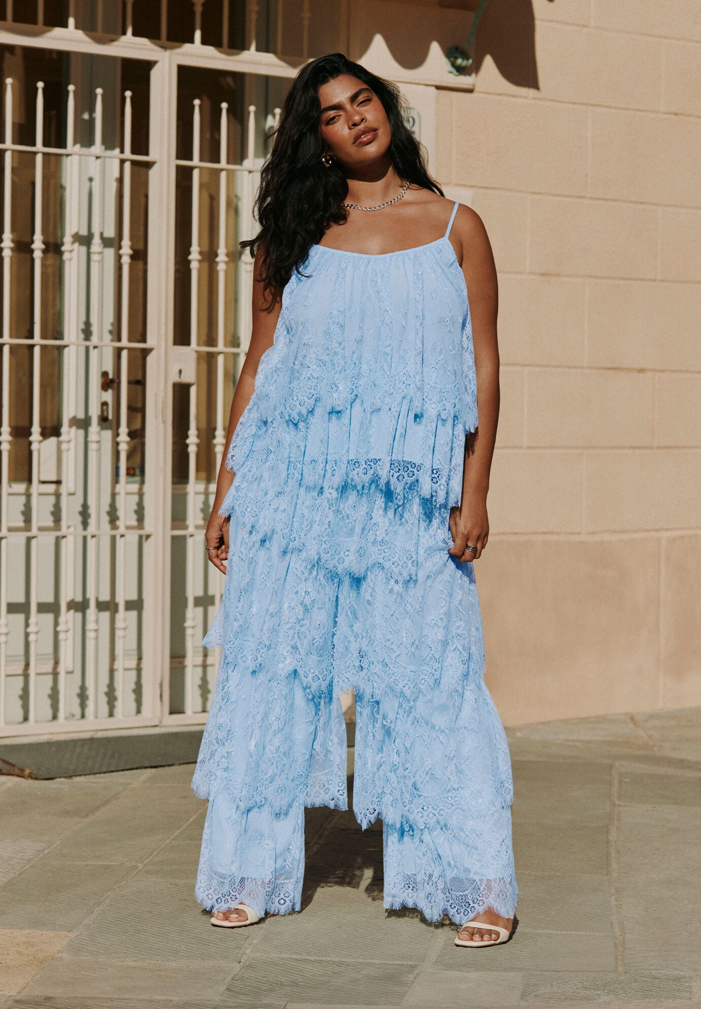 Tiered Lace Pant