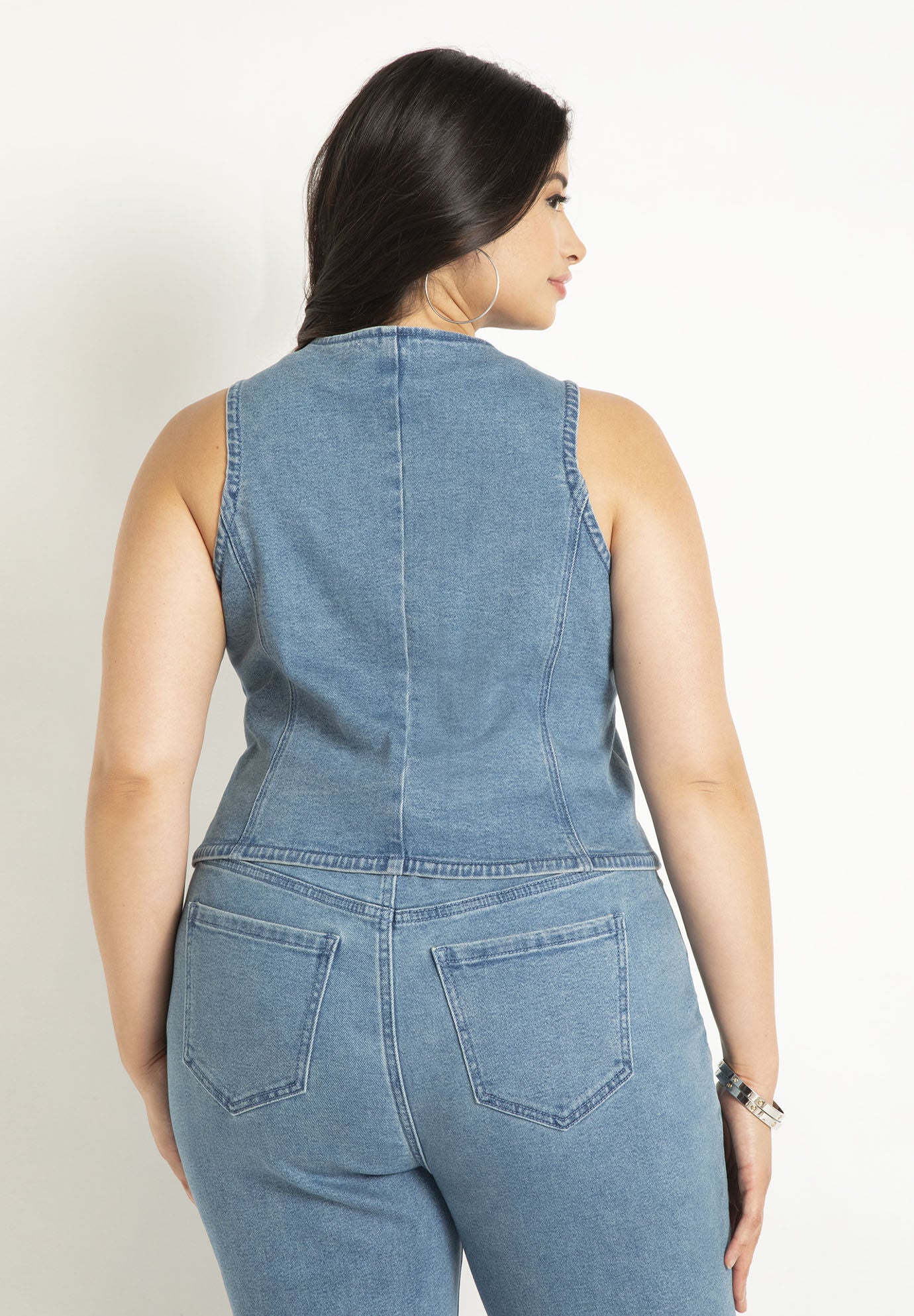  Denim Vest, , on-hover image number 1