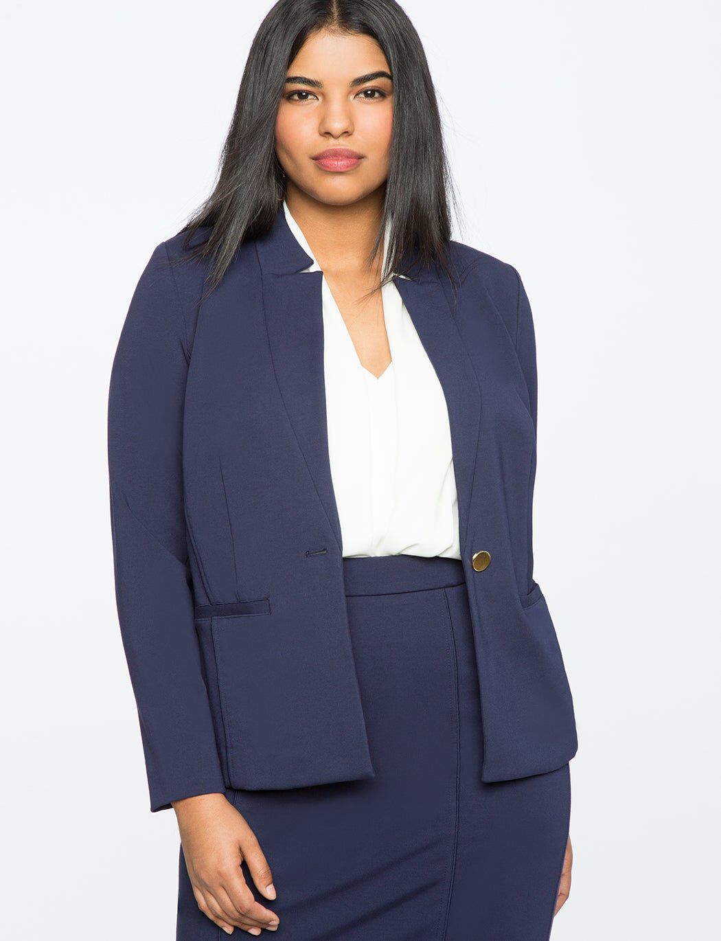 The Ultimate Stretch One-Button Blazer