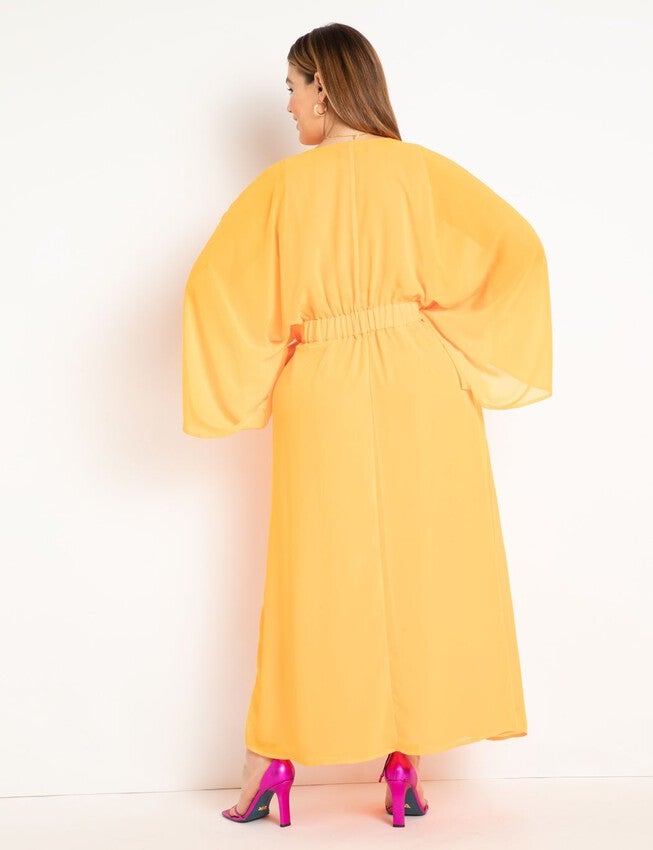 Surplice Bodice Maxi Dress, ORIOLE, alternate image number null