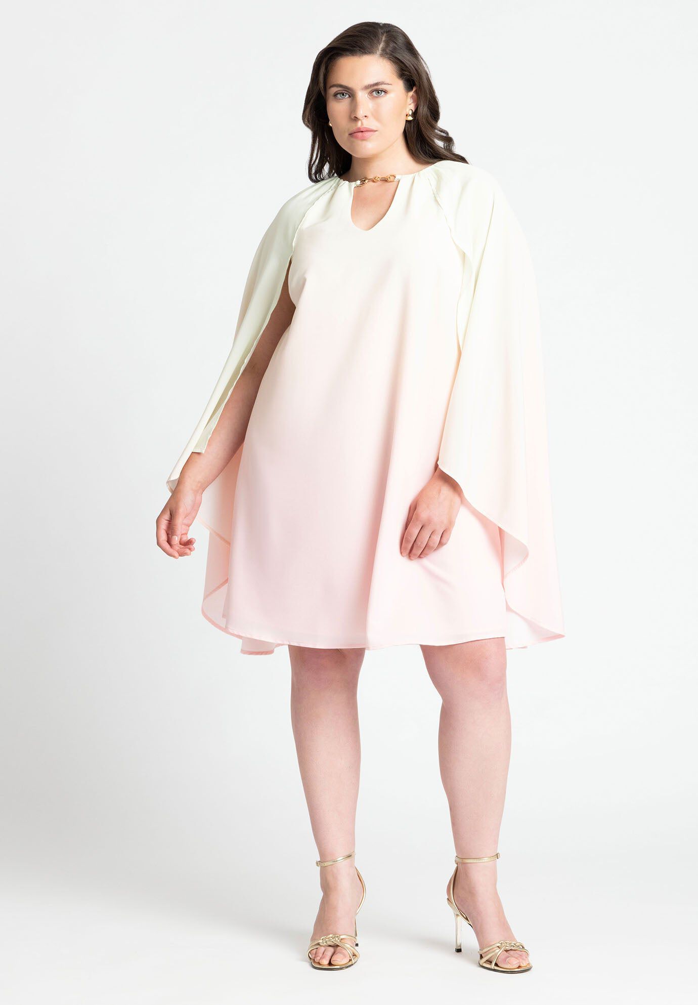 Ombre Mini Cape Dress | Fullbeauty Outlet