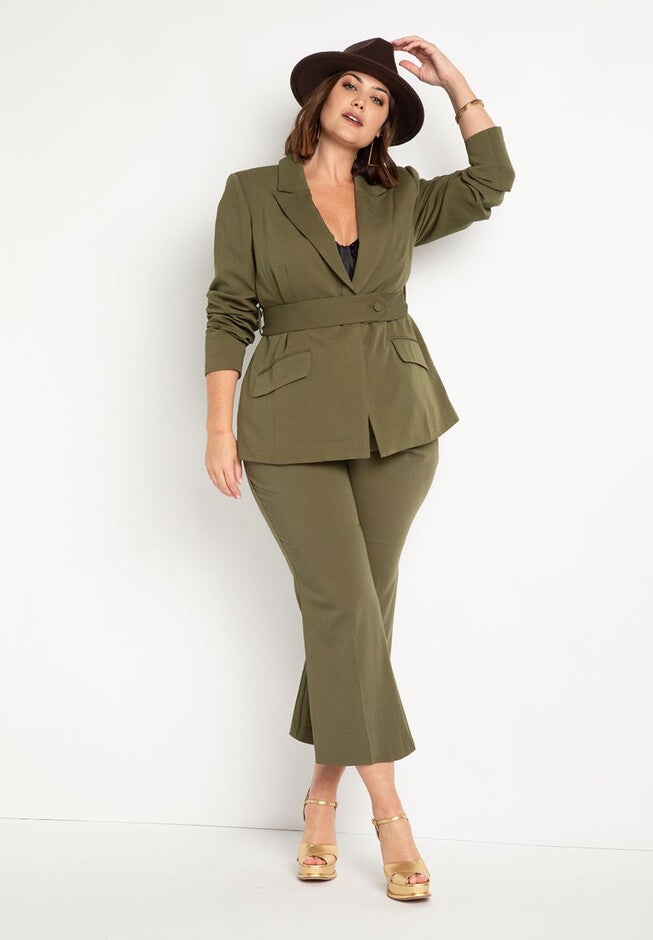 Flare Crop Pant, EVERGREEN, hi-res image number null