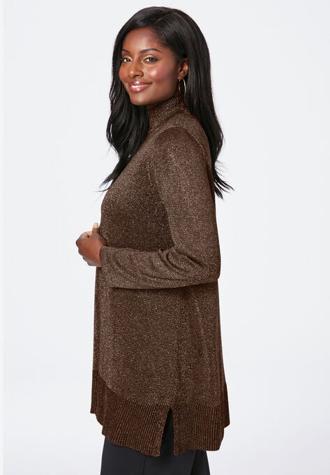 Shimmer Cardigan Sweater, , alternate image number null