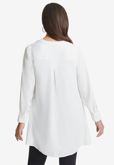 Hi-Low Crepe Tunic, , on-hover image number null