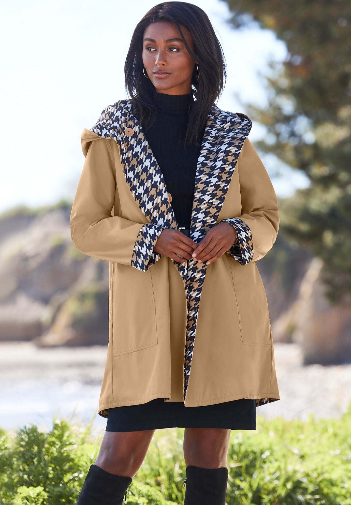 A line raincoat plus size online