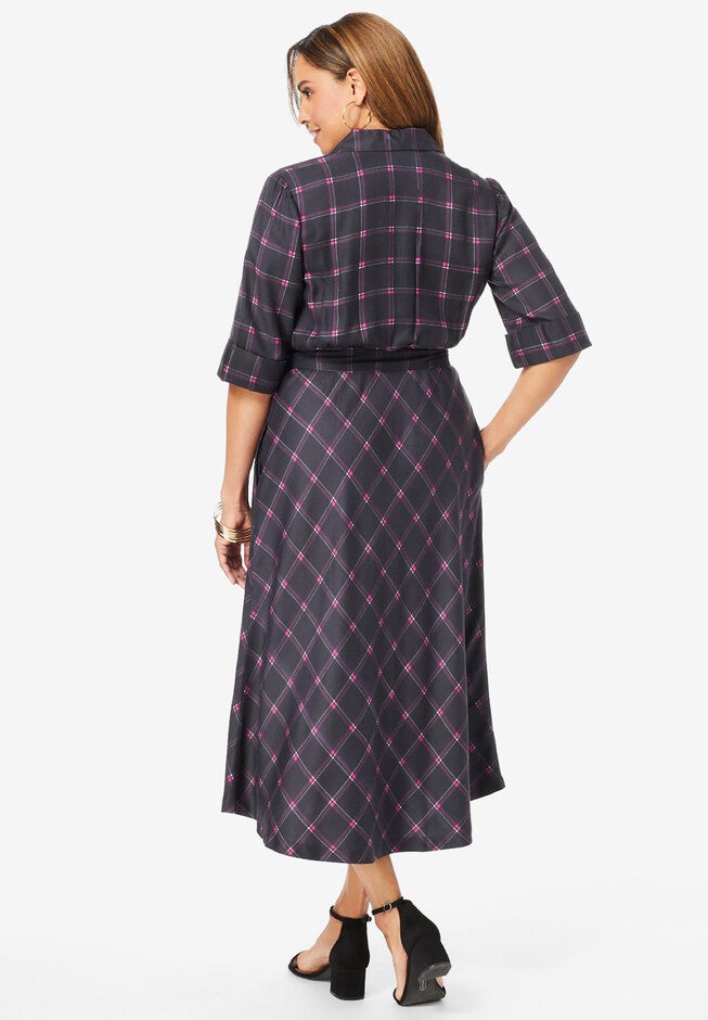 Rayon Shirt Dress, , on-hover image number 1