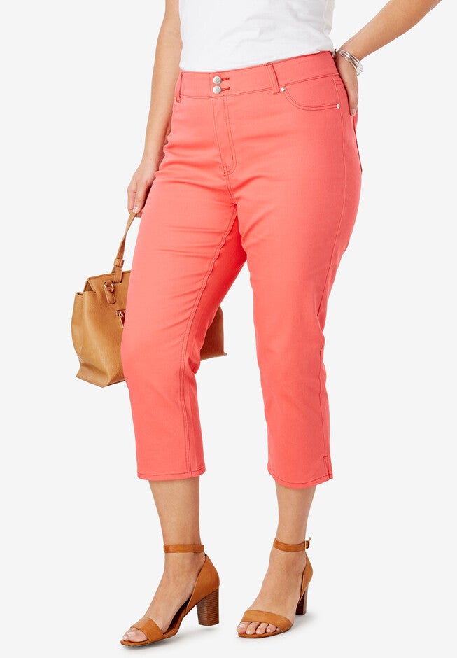 JL Sculpt Denim Capri Pant, , alternate image number null