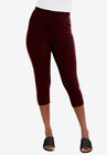 Everyday Capri Legging, BURGUNDY HOUNDSTOOTH, hi-res image number null