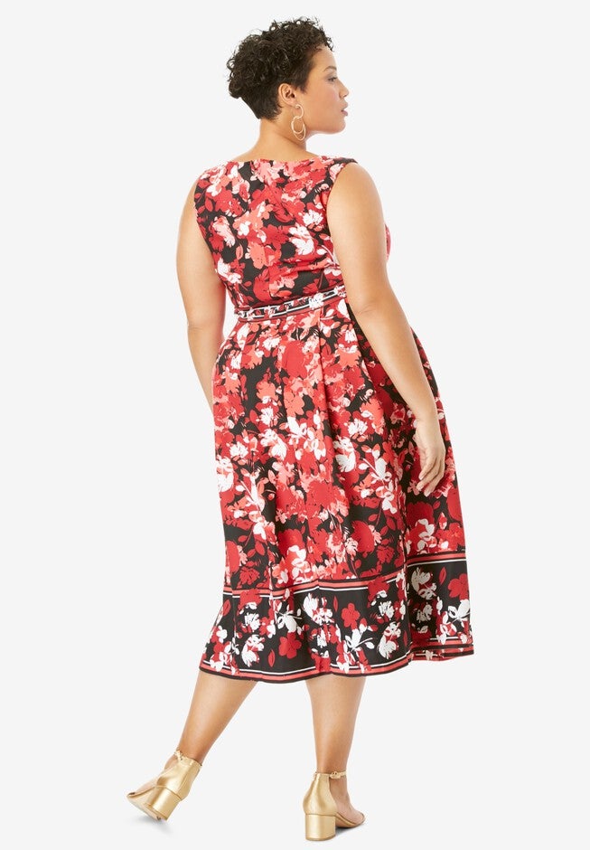 Fit & Flare Fashion Dress, , on-hover image number null