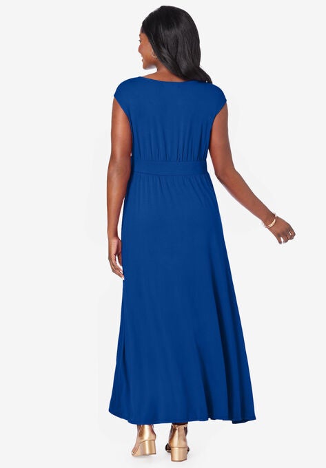 V-Neck Maxi Dress, , on-hover image number null