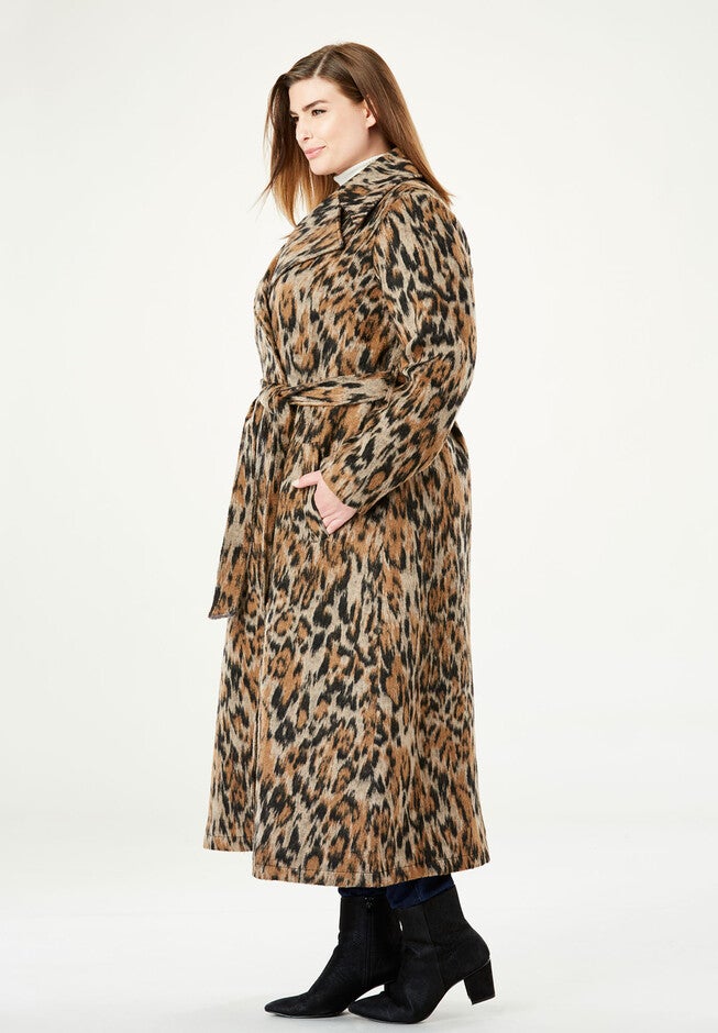 Wool-Blend Wrap Coat, , alternate image number 2