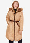 Belted Puffer Jacket, SOFT CAMEL, hi-res image number null