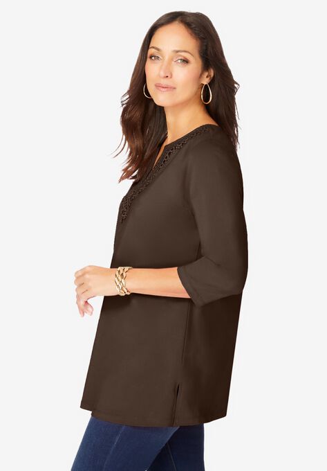 Notch Neck Tunic, , alternate image number null