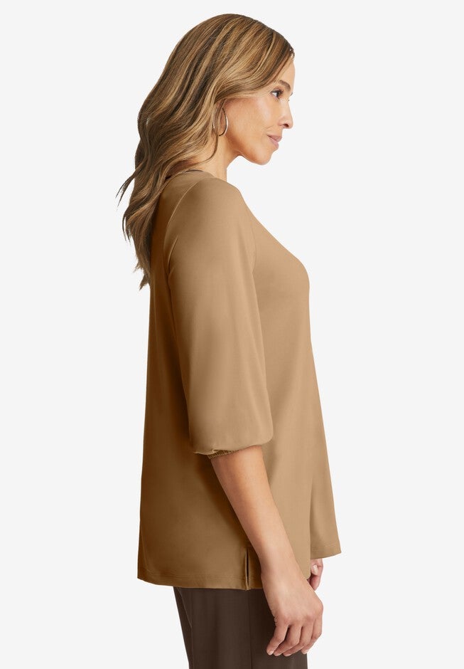 Keyhole Neck Top, , alternate image number null